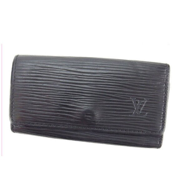 Louis Vuitton Key holder Key case Epi Black Woman Authentic - Picture 1 of 11